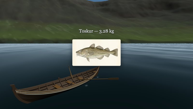 Ein toskur kemur inn í bátin.